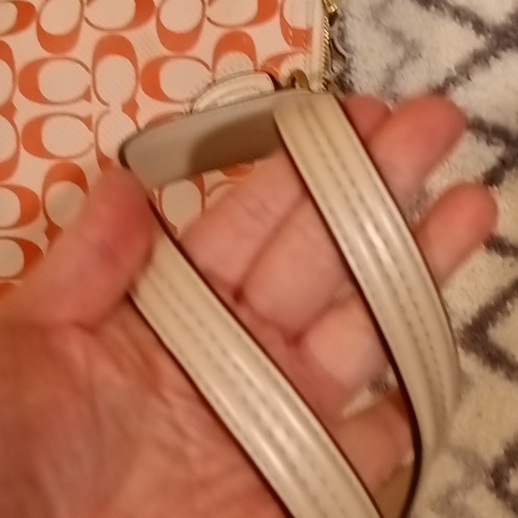 Coach Signature Canvas Poppy Hallie Tote Shoulder Bag #22473 - Picture 10 of 13